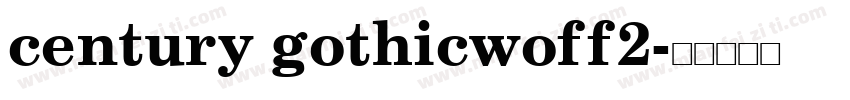century gothicwoff2字体转换